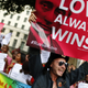 A protester holds up a placard during a demonstration against Russia’s anti-gay legislation (Reuters/Andrew Winning)